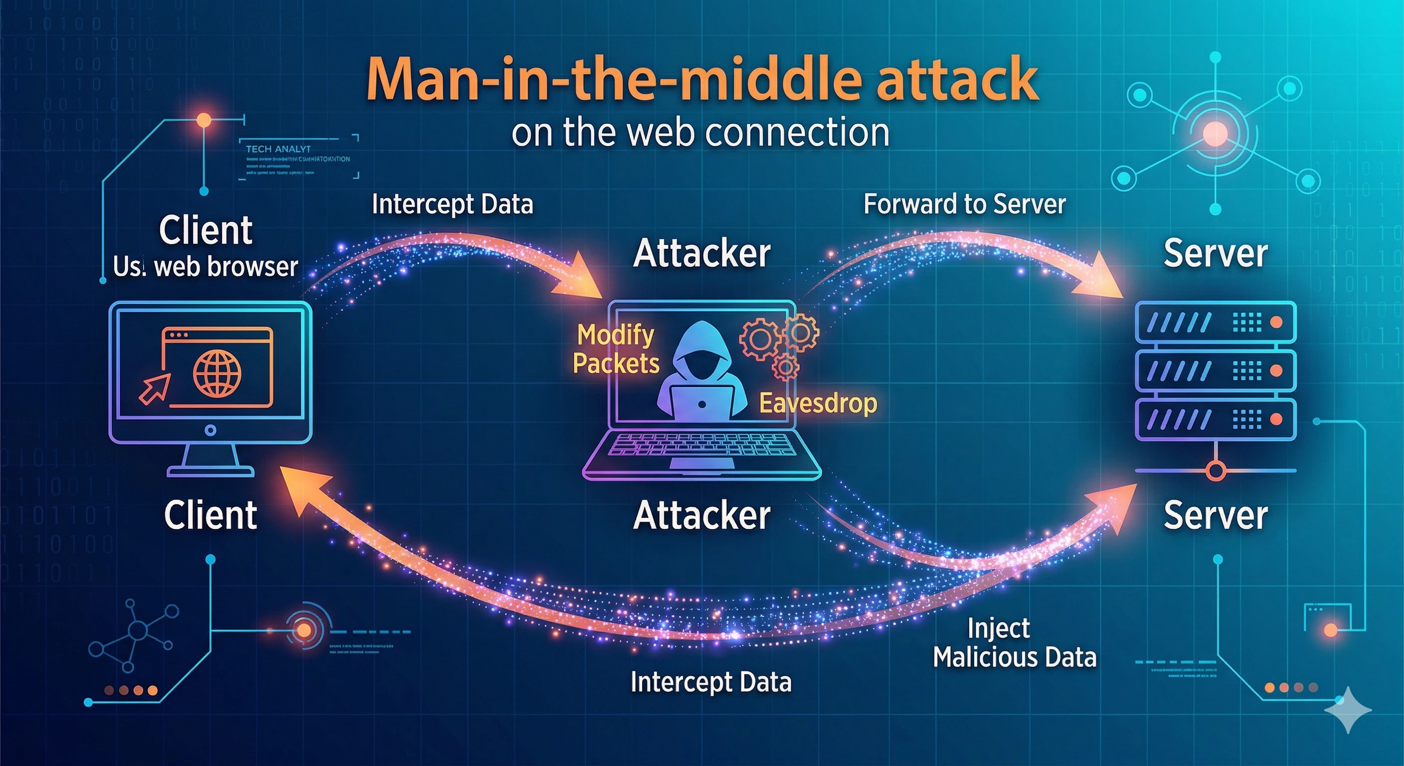 Man-in-the-Middle Attack Diagram