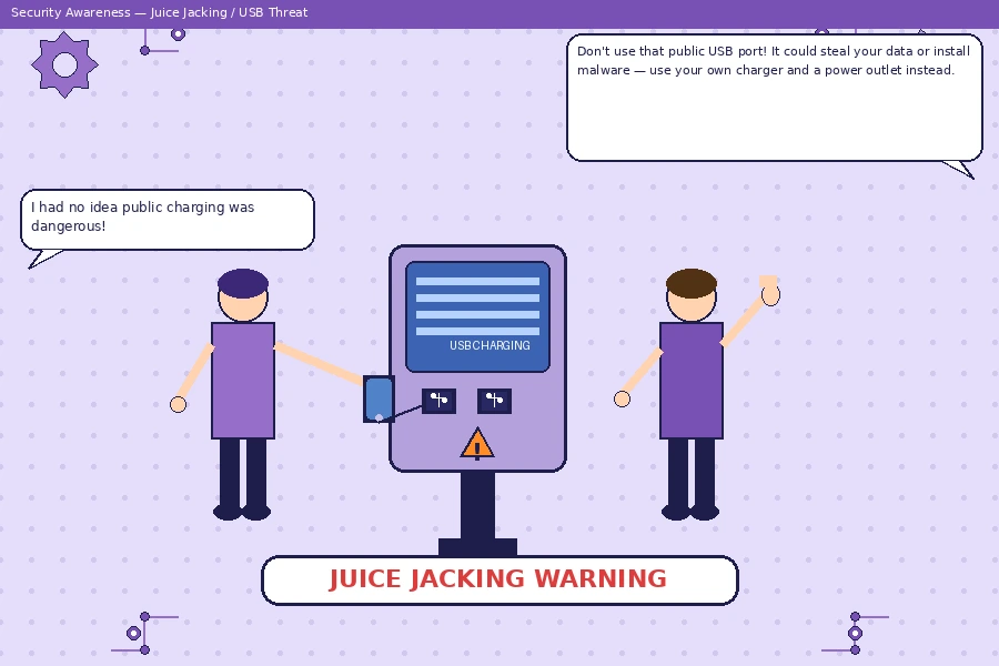 Juice Jacking Warning Dialog